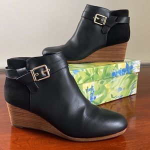 Dr. Scholl’s Black Darcy Wedge Bootie size 9